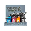 TECHNO FLEXI TORCH LIGHTER 16CT - RUBBER FINISH