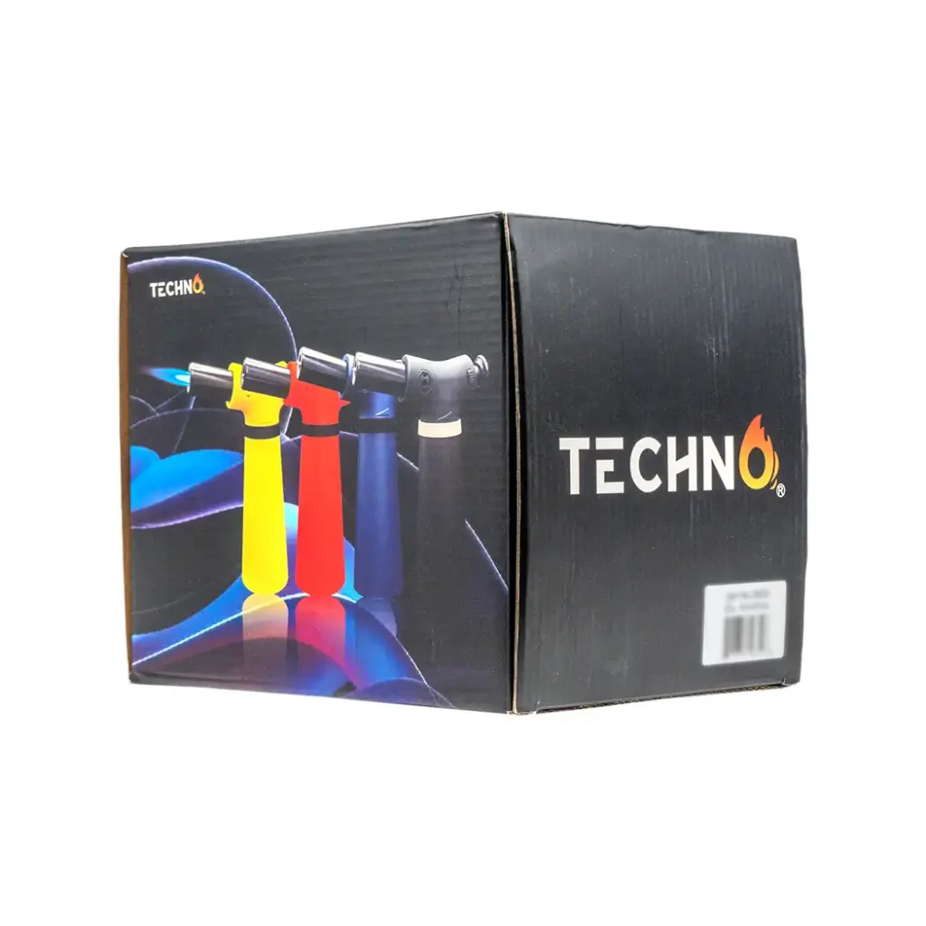 TECHNO 6.75" SLANT TORCH LIGHTER - 4CT