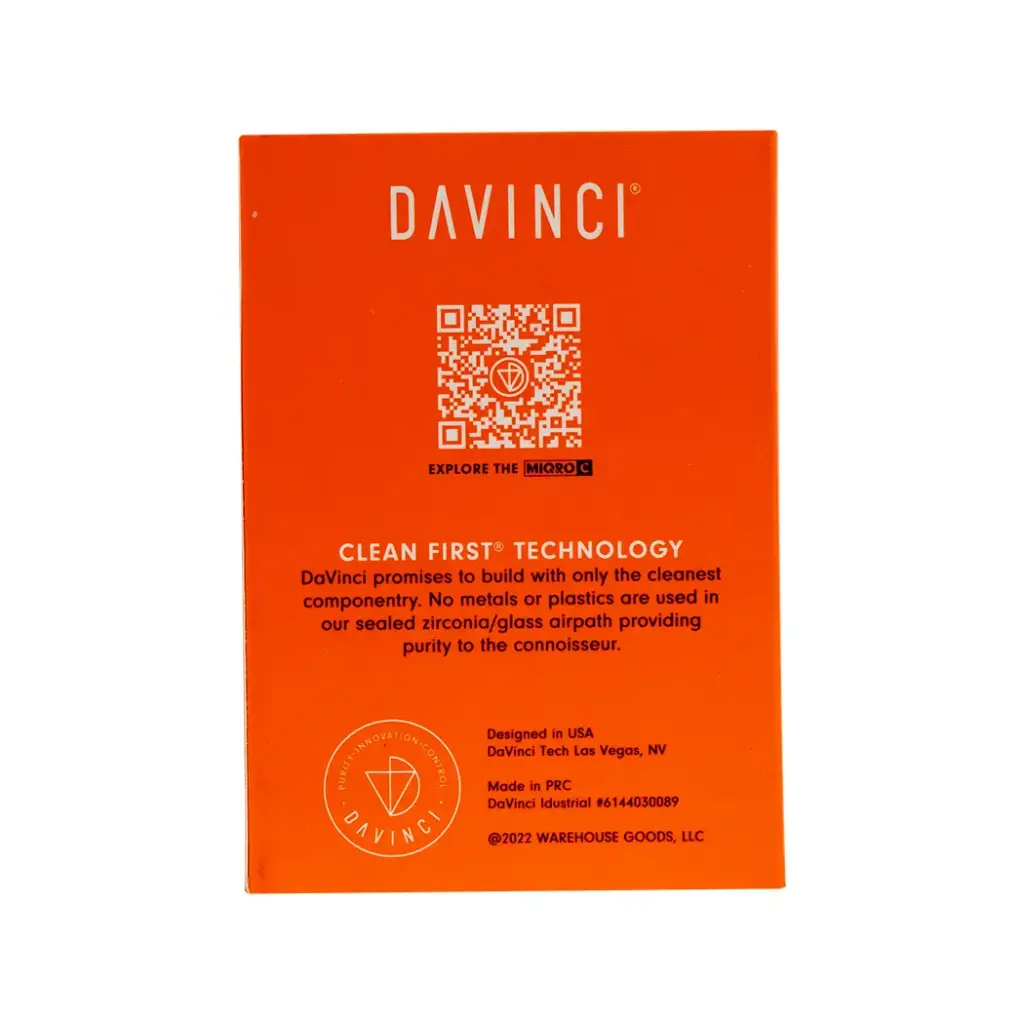 DAVINCI MIQRO-C VAPORIZER FOR DRY HERB AND CONCENTRATE GREEN 1 BOX
