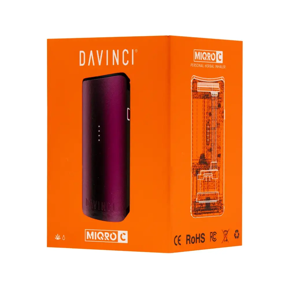 DAVINCI MIQRO-C VAPORIZER FOR DRY HERB AND CONCENTRATE PINK 1 BOX
