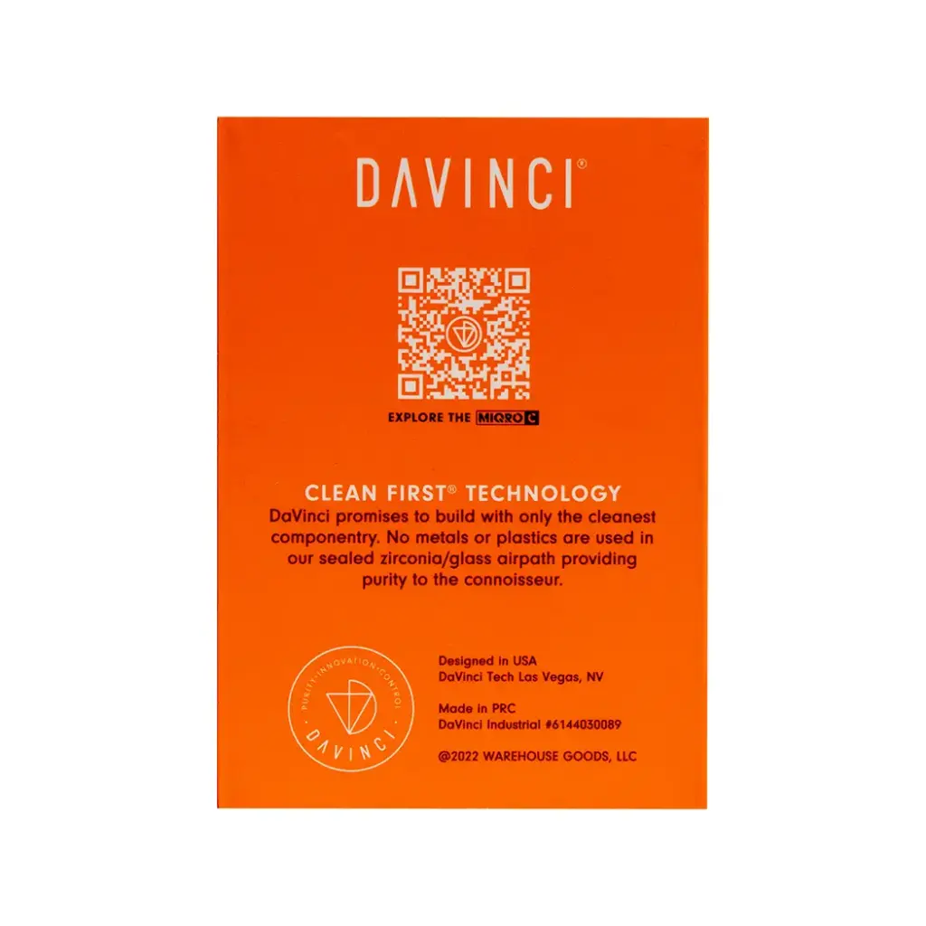 DAVINCI MIQRO-C VAPORIZER FOR DRY HERB AND CONCENTRATE PINK 1 BOX
