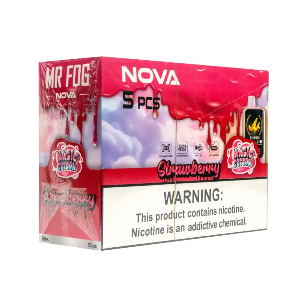 MR FOG NOVA 5PK  36K PUFFS (MAGIC COTTON) STRAWBERRY
