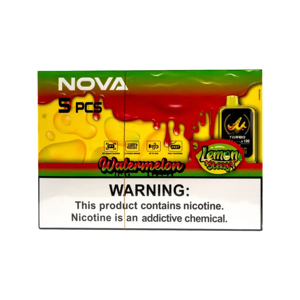 MR FOG NOVA 5PK 36K PUFFS (LEMON STEEZY) WATERMELON 