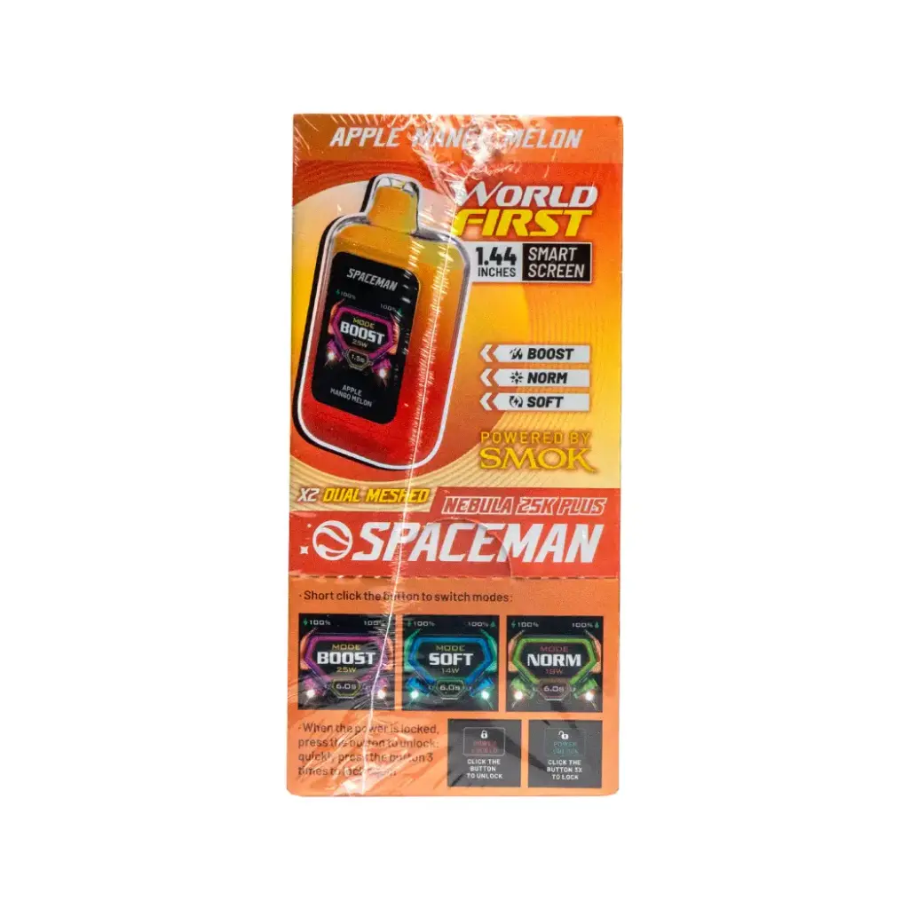 SPACEMAN NEBULA 25K PLUS DISPOSABLE 5% 