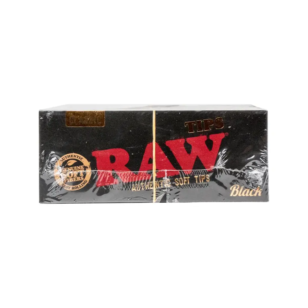 RAW BLACK CLASSIC TIPS 50 PER BOX