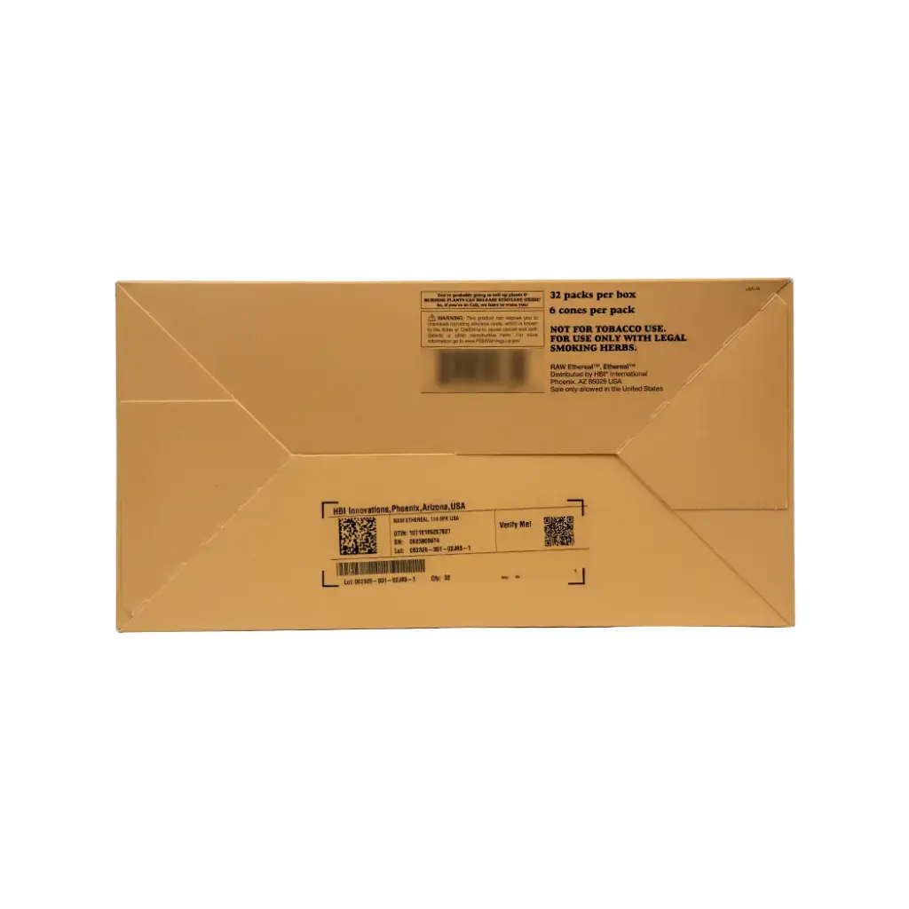 RAW ETHEREAL CONE 1 1/4 32 PER BOX