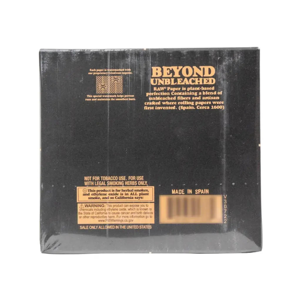 RAW BLACK CLASSIC KING SIZE WIDE 50 PER BOX