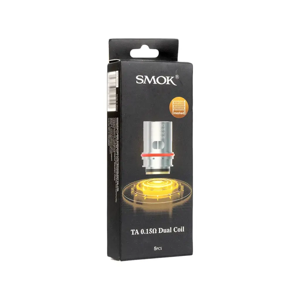 SMOK TA TANK REPLACEMENT COIL - 5PK OHMS: DUAL COIL 0.15 OHMS