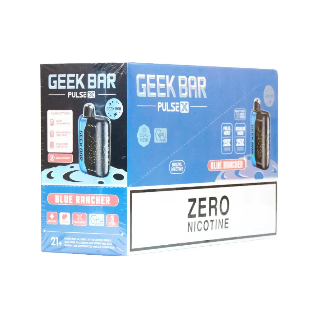 GEEK BAR PULSE X 0% 1X5PK DISPOSABLE (25000)