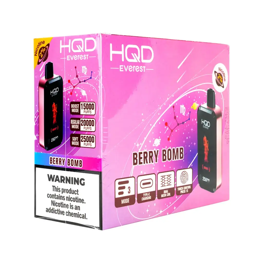 HQD CUVIE EVEREST 25K 2% 5PK DISPOSABLE