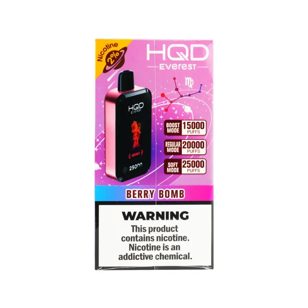 HQD CUVIE EVEREST 25K 2% 5PK DISPOSABLE