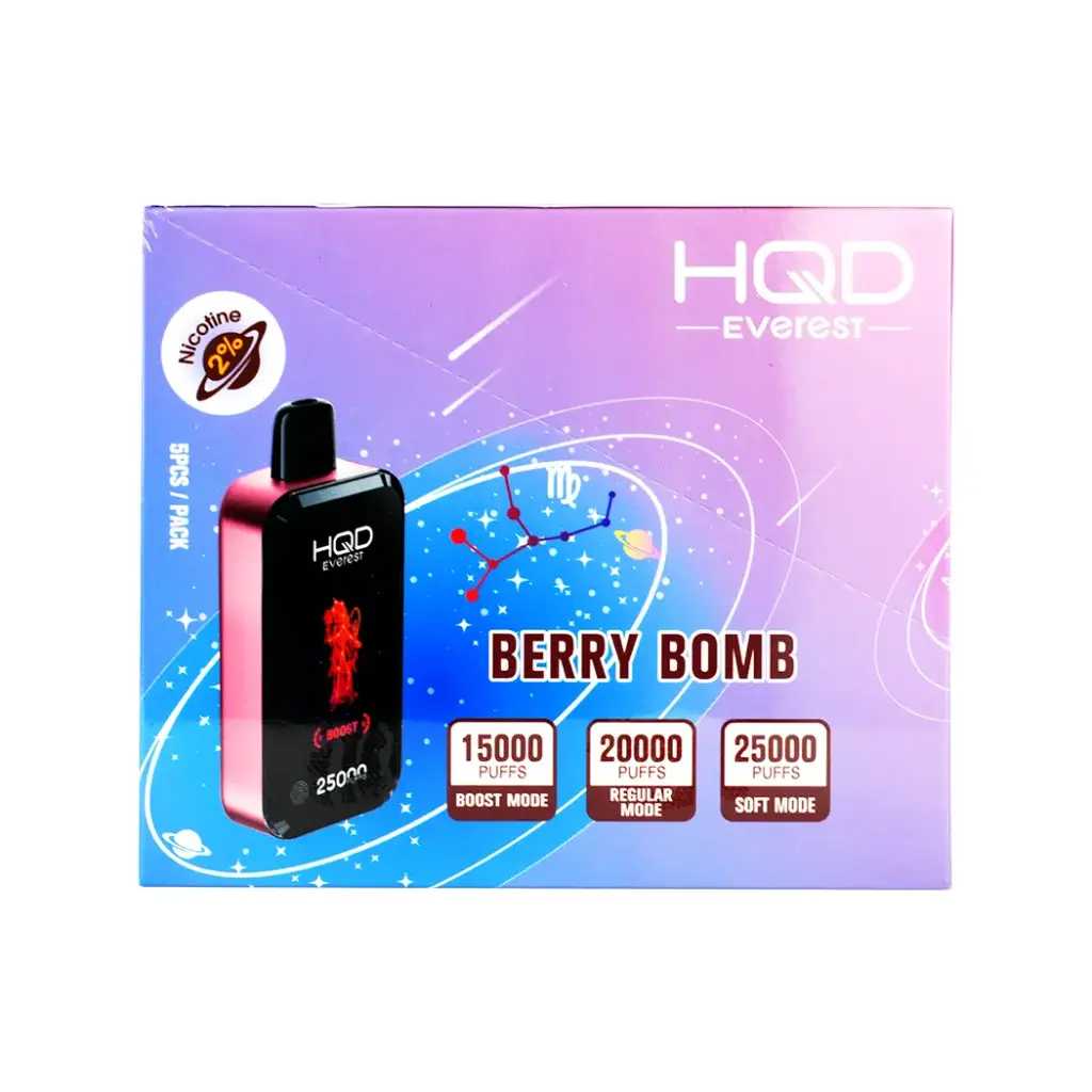 HQD CUVIE EVEREST 25K 2% 5PK DISPOSABLE