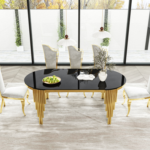 GILDED BLACK-GLASS CLASSIC DINING TABLE_7.webp