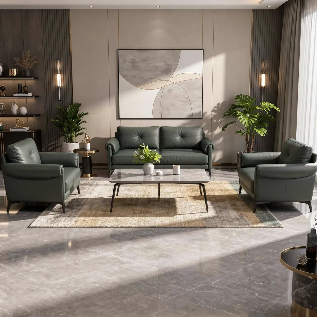 Urban Serene Livingroom Sofa Set – Modern Home Seating