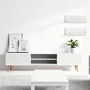 WHITE TV STAND ENTERTAINMENT CENTER WITH STORAGE CABINETS TV CONSOLE_3.webp
