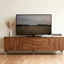 WOOD GRAIN STYLE TV STAND CABINET_3.webp