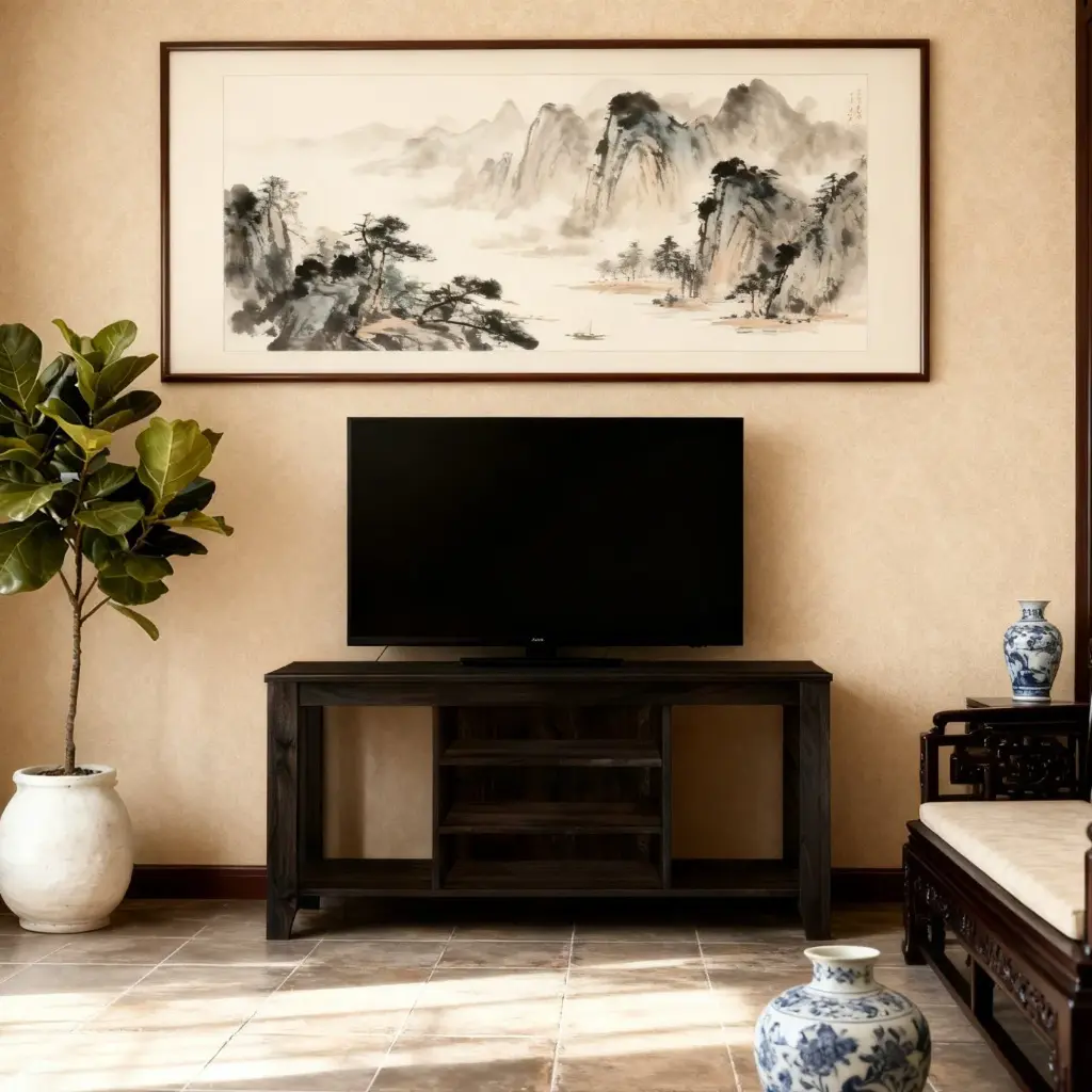 CONTEMPORARY THREE-TIERED TV STAND WITH AMPLE STORAGE SPACE_3.webp