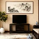 CONTEMPORARY THREE-TIERED TV STAND WITH AMPLE STORAGE SPACE_3.webp