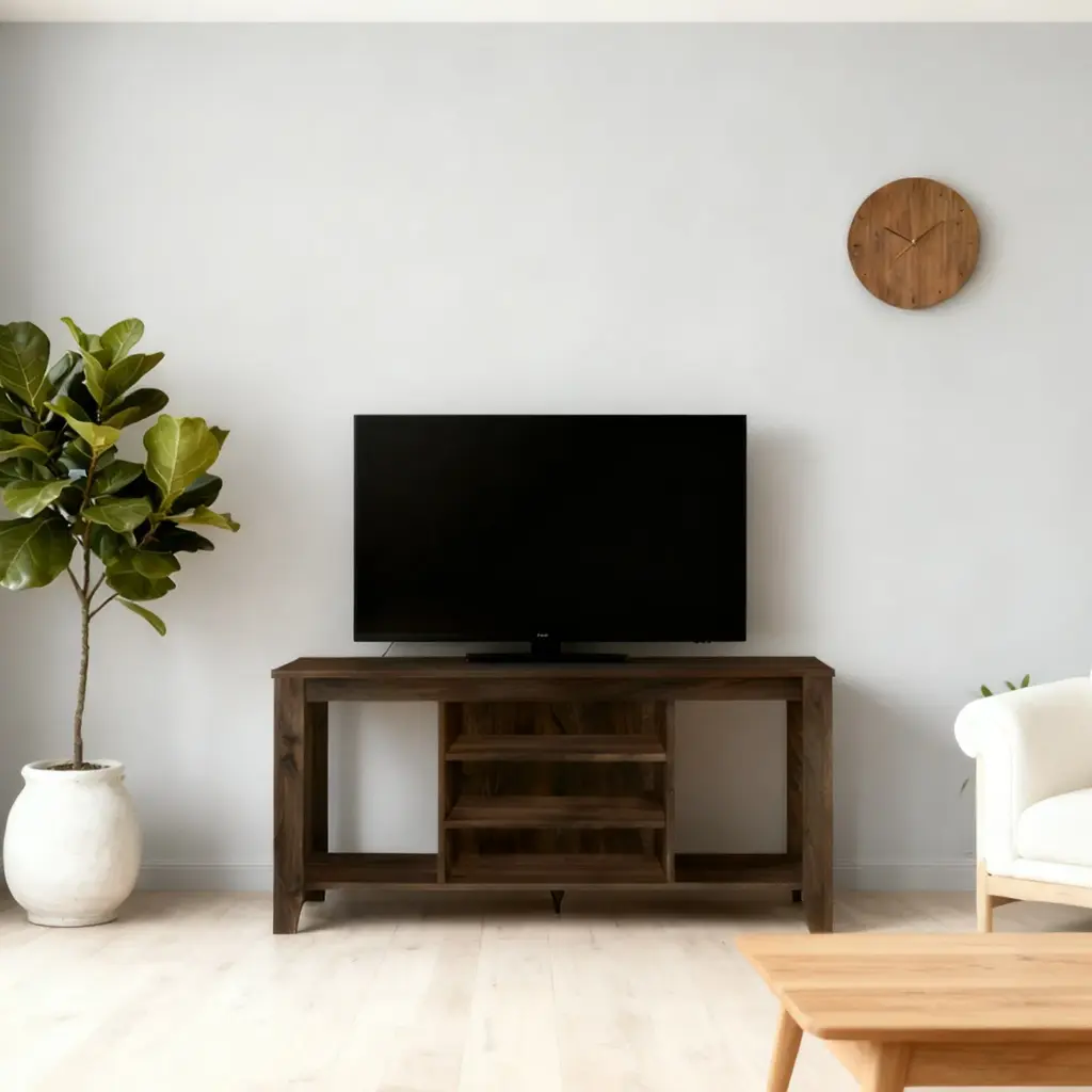 CONTEMPORARY THREE-TIERED TV STAND WITH AMPLE STORAGE SPACE_2.webp