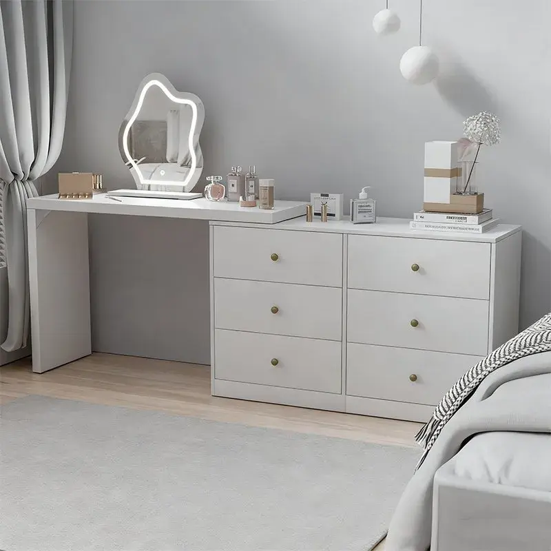 MODERN WODDEN BEDROOM DRESSING TABLE WITH MIRROR AND DRAWERS_4.webp