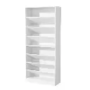 MINIMALIST CUSTOMIZABLE WHITE LARGE-CAPACITY WOODEN SHOE CABINET_6.webp