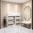 ELEGENT WOODEN SHOE CABINET WITH ADJUSTABLE SHELVES_3.webp