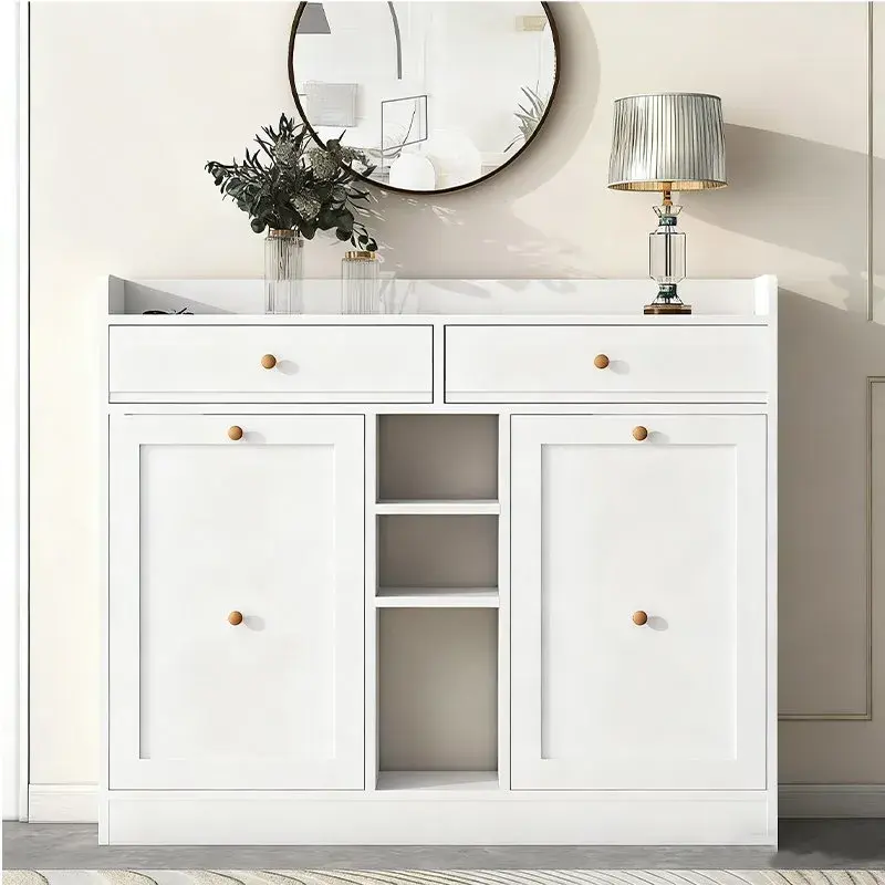 ELEGENT WOODEN SHOE CABINET WITH ADJUSTABLE SHELVES_2.webp