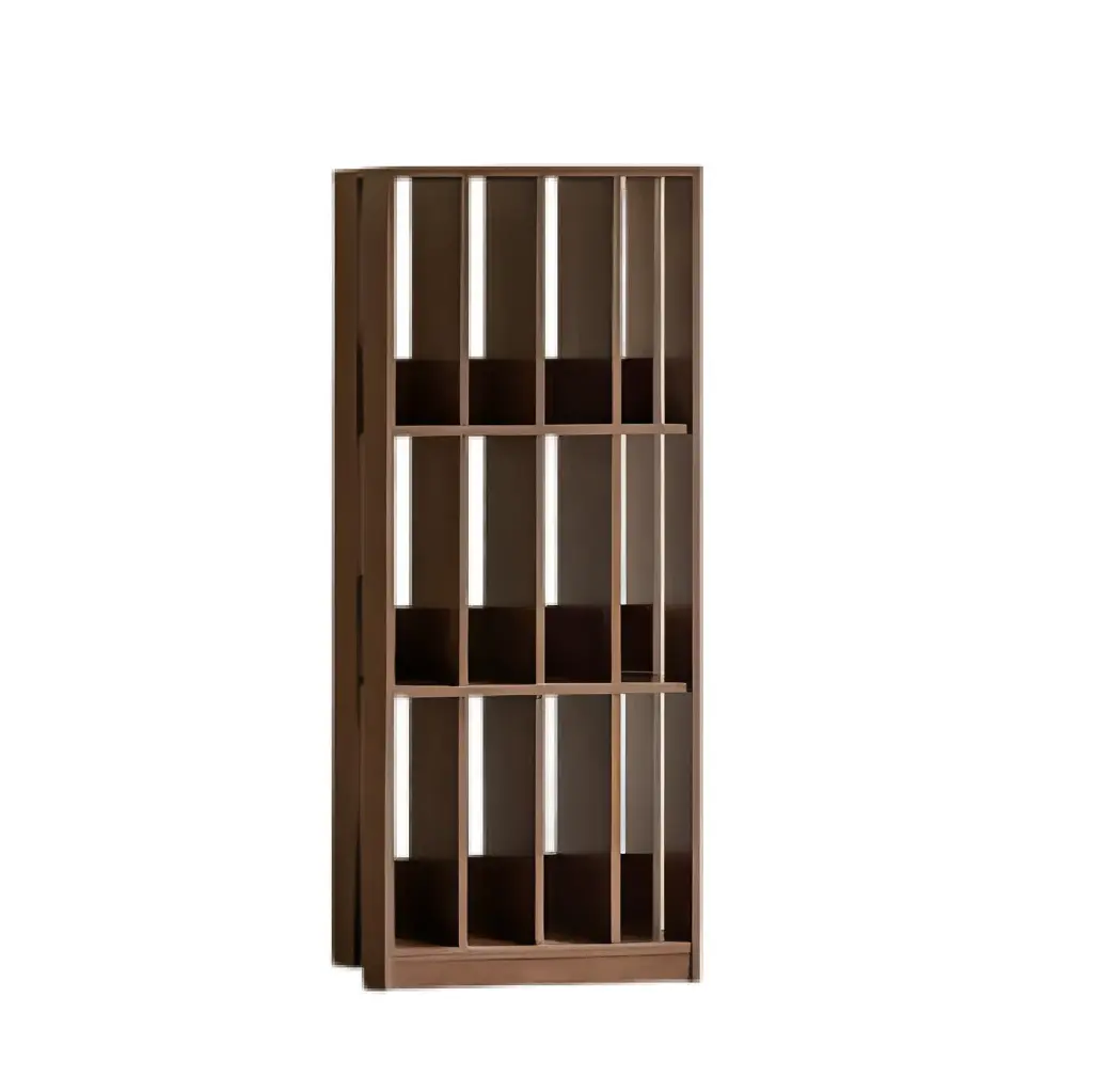 MODERN MULTIFUNCTIONAL BOOKSHELF WITH HEIGHTENED GRID STORAGE_6.webp