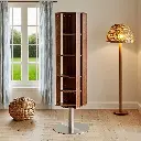 MULTI-FUNCTIONAL ROTATING WOODEN BOOKSHELF WITH BUILT-IN MIRROR_5.webp
