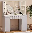 MODERN WOODEN DRESSING TABLE WITH LIGHT-UP MIRRORS_2.webp