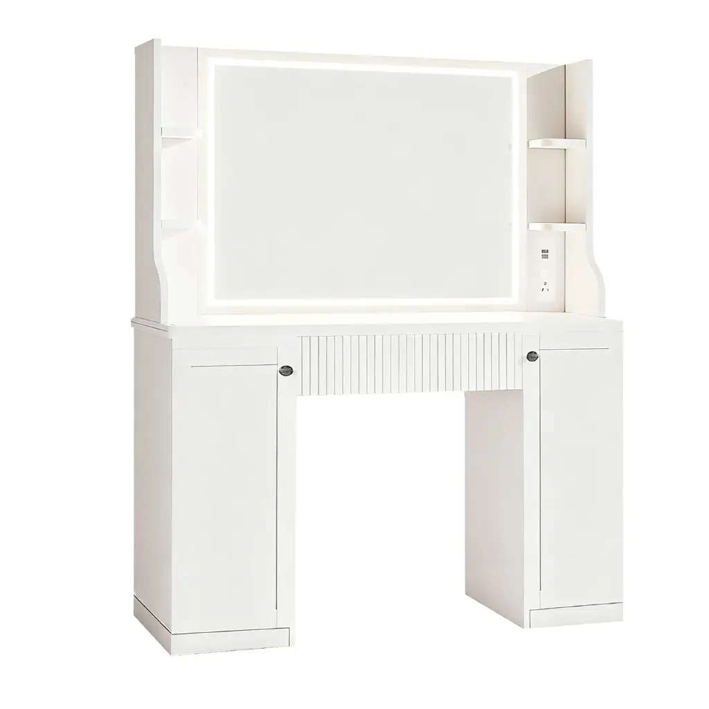 MODERN WOODEN DRESSING TABLE WITH LIGHT-UP MIRRORS_6.webp