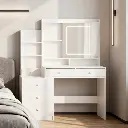 PREMIUM PLYWOOD DRESSING TABLE WITH LED MIRROR LIGHTING AND STORAGE_2.webp