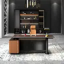 MODERN LEFT-RIGHT DIVIDED E1 MDF STORAGE EXECUTIVE DESK WITH SIDE CABINET - KNIGHT SERIES_2.webp