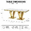 GILDED TWIN PEDESTAL DINING TABLE.webp