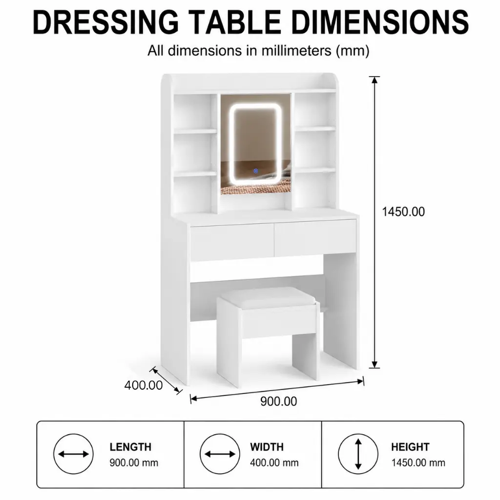 CONTEMPORARY BEDROOM WOODEN DRESSING TABLE WITH SLEEK DESIGN.webp