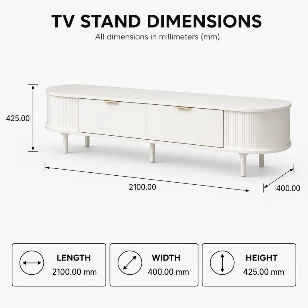 MODERN MINIMALIST 2-DRAWER White TV STAND.webp