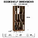 MODERN MULTIFUNCTIONAL BOOKSHELF WITH HEIGHTENED GRID STORAGE.webp