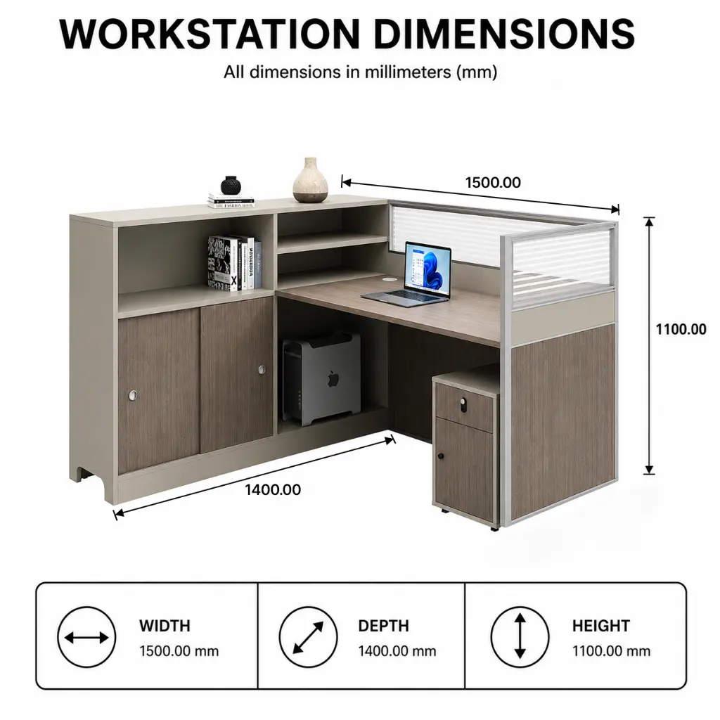 L-SHAPED 2-PERSON WORKSTATION WITH STORAGE AND GLASS PARTITION - GH SERIES.webp