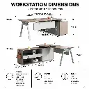 MODERN OFFICE DESK WITH SIDE CABINET - GH SERIES.webp