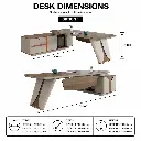MODERN INTEGRATED ALUMINUM ALLOY EXECUTIVE DESK WITH SIDE CABINET AND BUILT-IN POWER MODU.webp
