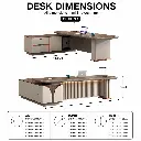 MODERN INTEGRATED ALUMINUM ALLOY EXECUTIVE DESK WITH SIDE CABINET AND SMART POWER MODULE .webp