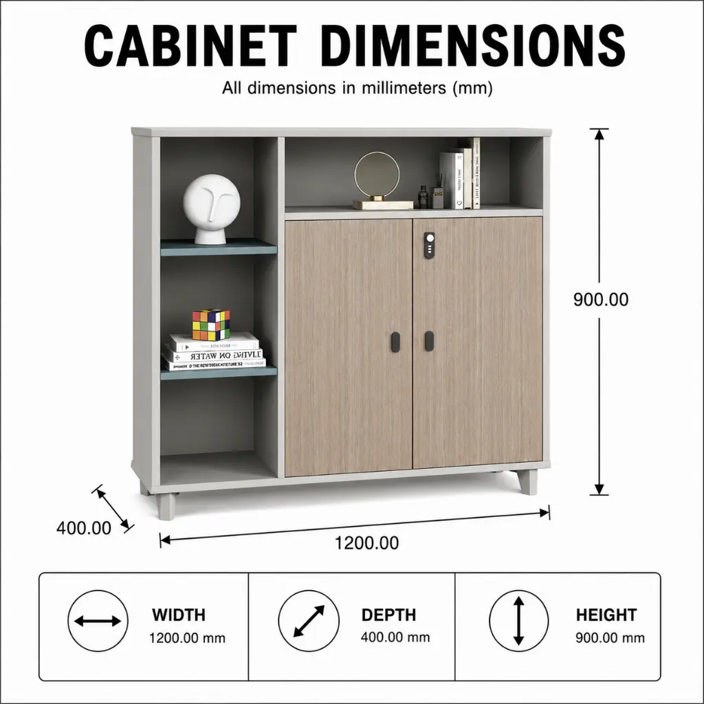 MODERN LOW CABINET WITH COMBINATION LOCK - GH SERIES.webp