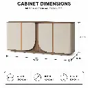 MODERN TEA CABINET WITH ALUMINUM ALLOY EDGING - GH SERIES.webp