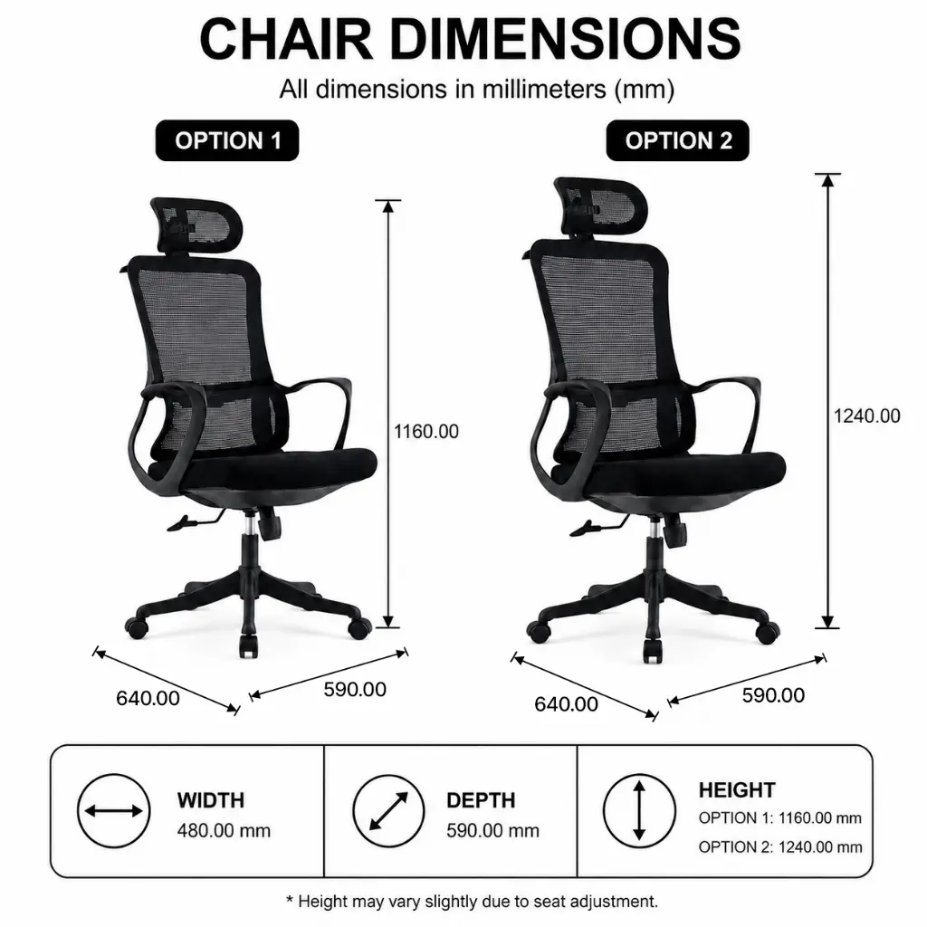 MODERN OFFICE CHAIR WITH FIXED ARMRESTS - GH SERIES.webp