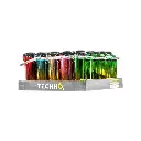 TECHNO TRIPLE TORCH LIGHTER 25CT - ASSORTED