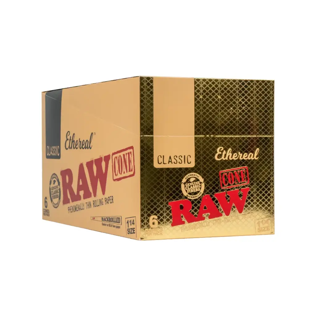 RAW ETHEREAL CONE 1 1/4 32 PER BOX