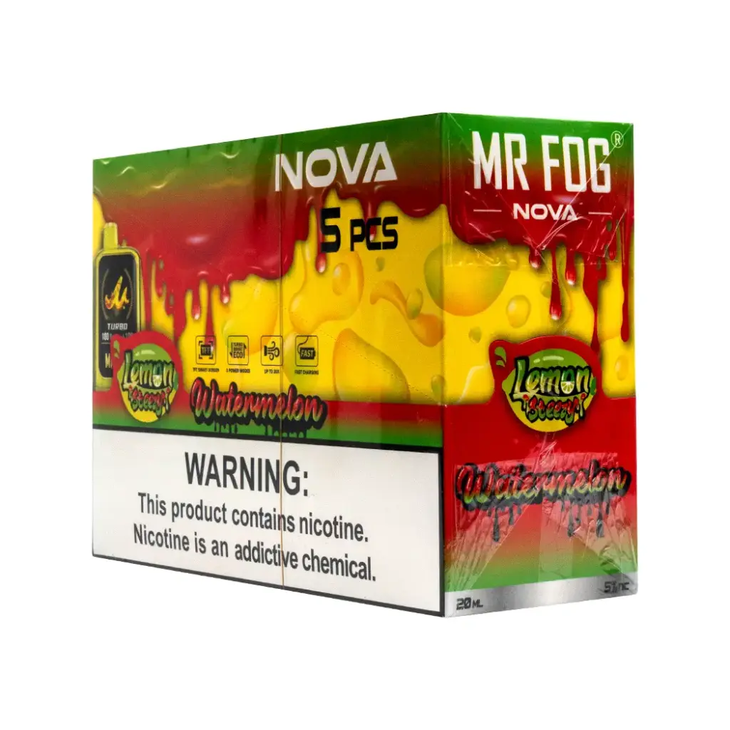 MR FOG NOVA 5PK 36K PUFFS (LEMON STEEZY) WATERMELON 