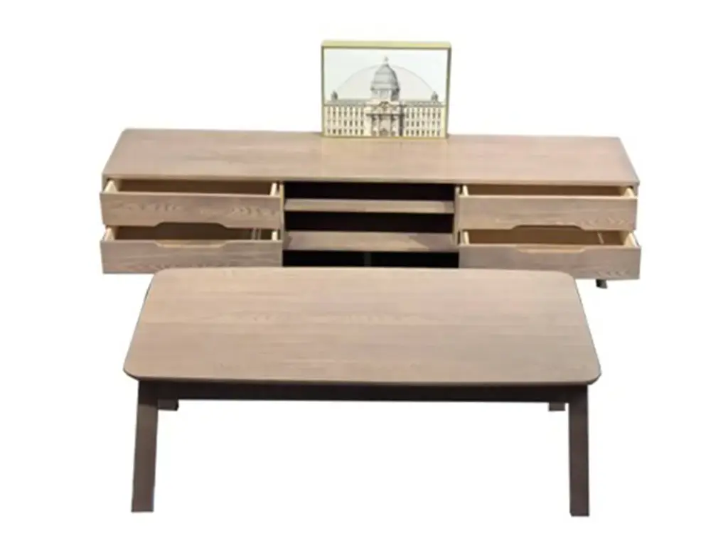 PENINSULA ASH WOOD ENTERTAINMENT SET 