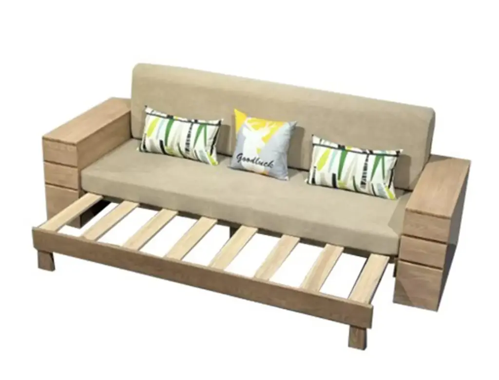 URBAN ASH WOOD PULL-OUT SOFABED 