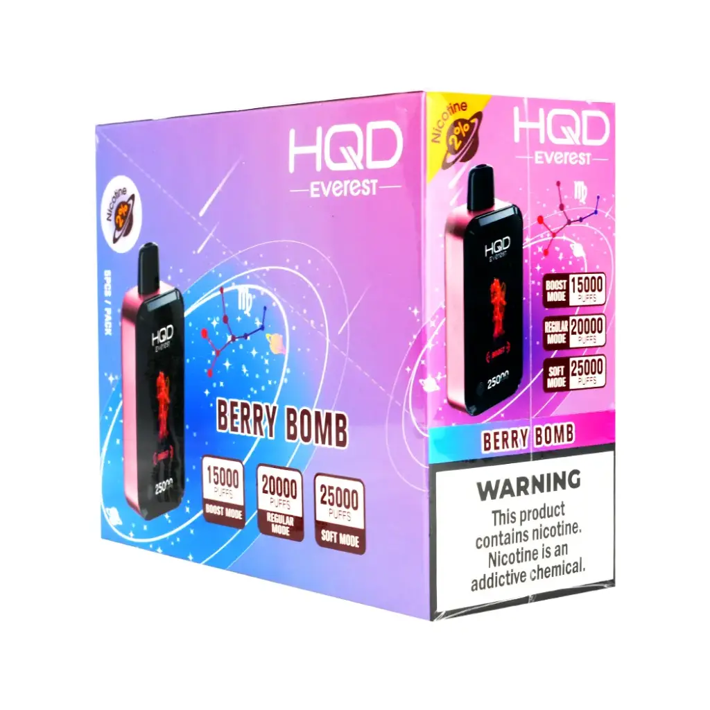 HQD CUVIE EVEREST 25K 2% 5PK DISPOSABLE